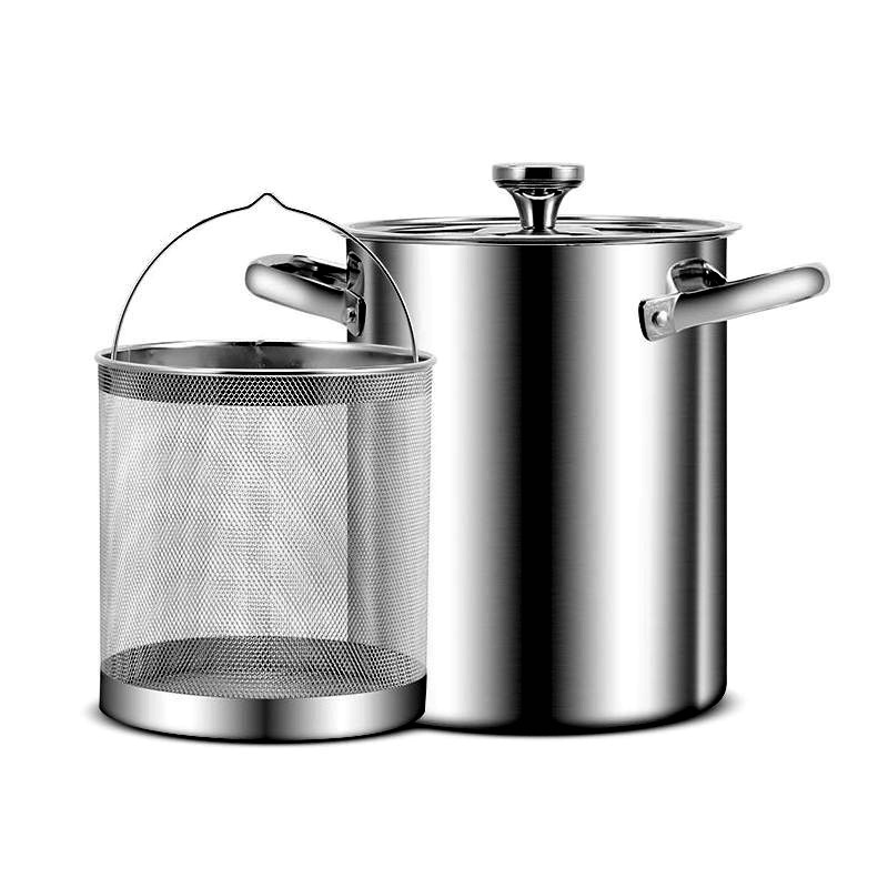 Stainless Steel Mini Tempura Deep Fryer with High Stock Pot