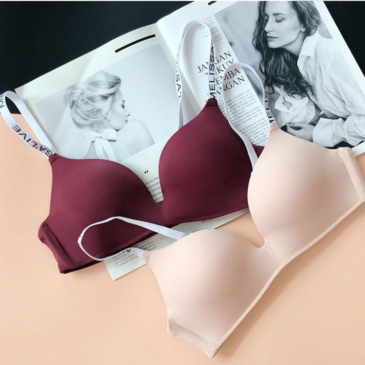 VS - Bra BH Tanpa Strap Anti Selip Bahan Breathable Aneka Warna untuk Wanita push-up bra B13