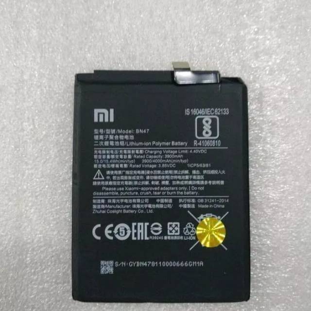 BATRE BATERAI BATTERY XIAOMI REDMI 6 PRO / MI A2 LITE BN47