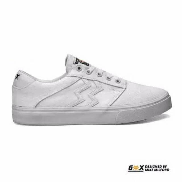Sepatu Geoff Max GMX x Mike Milford - Gavin All White STZ
