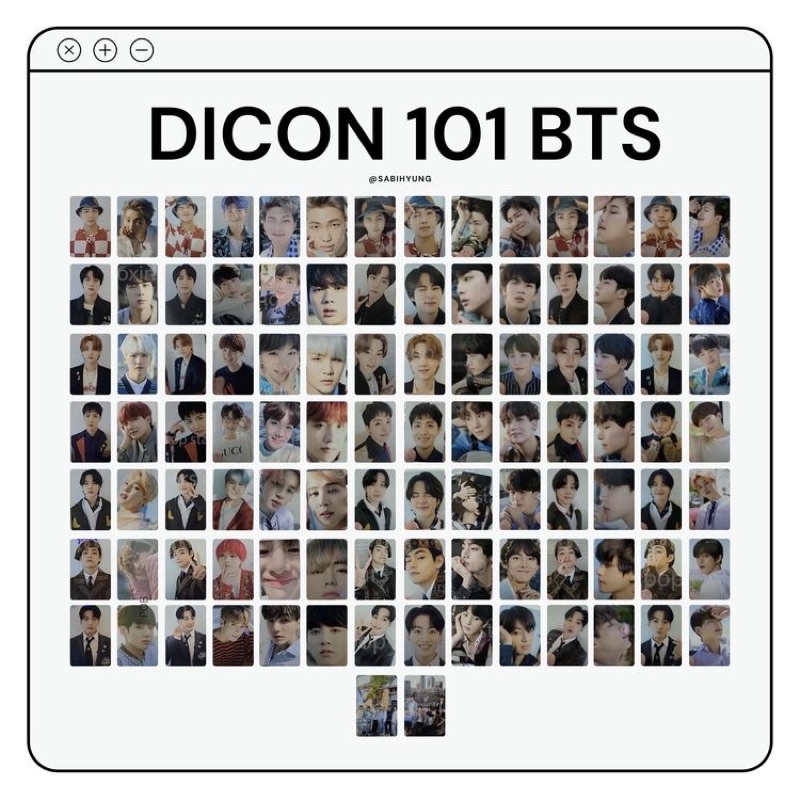 SHARING BTS DICON 101 (10 pc)