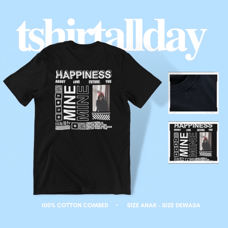 [Tshirtallday] Kaos Couple Kaos Foto Custom Kaos Kado Wedding Hadiah pernikahan Ultah 100% Cotton Combed