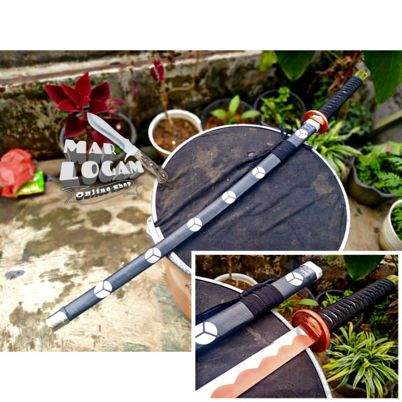 HANYA ADA DISINI!!! COSPLAY ANIME KATANA KHUNTO CUSTOM SHUSUI SAMURAI RORONOA ZORO ANIME ONEPIECE