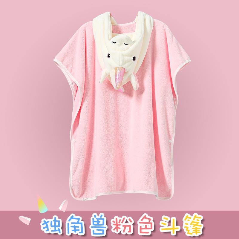 HANDUK ANAK KARAKTER / HANDUK MANDI LEMBUT MOTIF UNICORN / HANDUK MANDI KUPING TIMBUL ANAK / HANDUK DAYA SERAP TINGGI / KIMONO ANAK MOTIF LUCU/ CUTE HOODIE TOWEL / PIYAMA KIMONO ANAK PEREMPUAN &amp; LAKI-LAKI