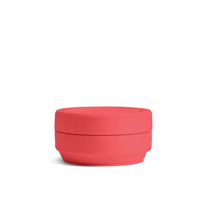 Stojo - Pocket Cup 12oz (Coral) - Tumbloer Kopi-2
