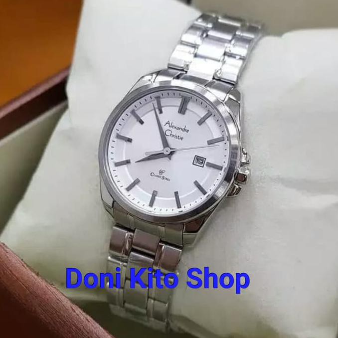 Jam Tangan Wanita Original Alexander Cristie AC8404 Silver