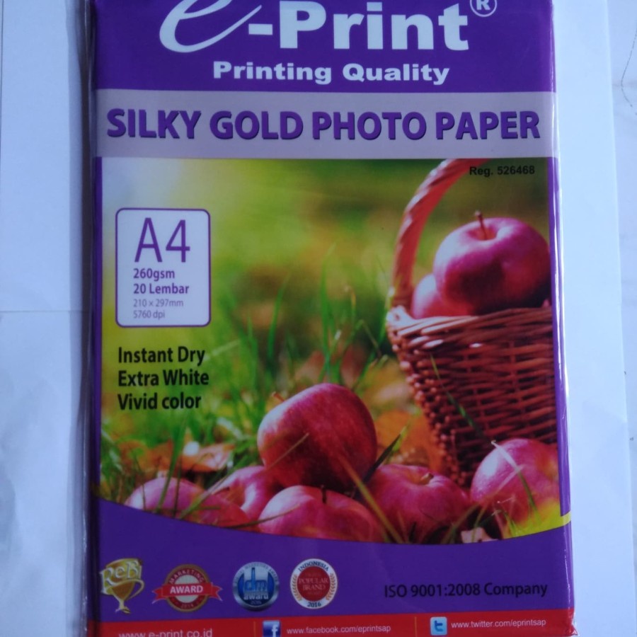 

E-print Silky Gold Photo Paper 260gsm