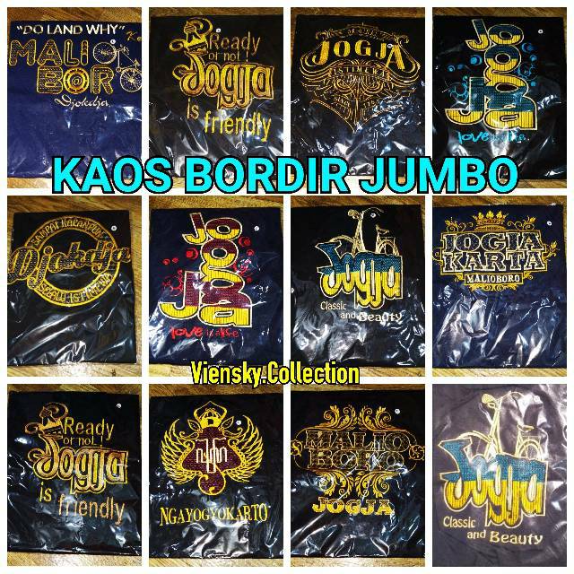 KAOS BORDIR JOGJA JUMBO XXL & XXXL | KOAS JOGJA | KAOS BORDIR JOGJA | KAOS JUMBO JOGJA | KAOS JOGJA 