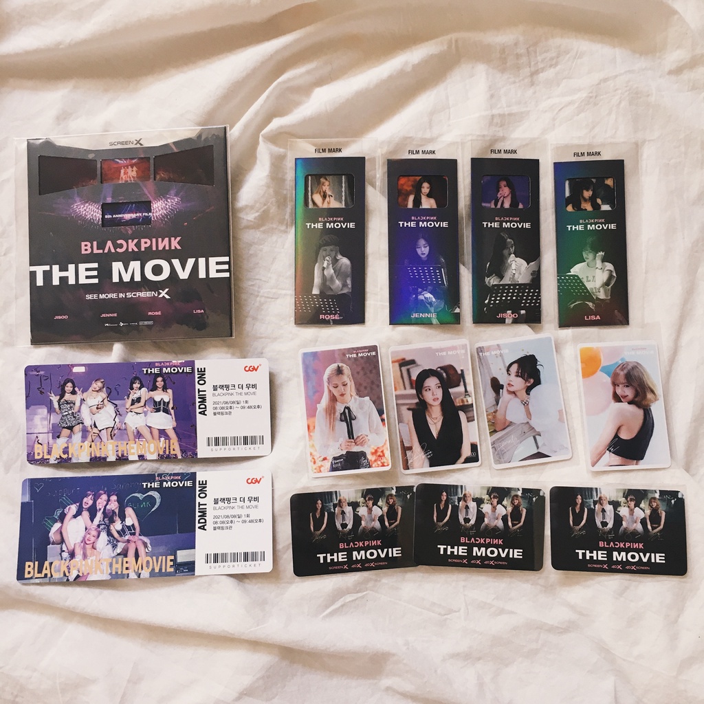 -- BLACKPINK THE MOVIE KOREA CGV OFFICIAL BENEFIT POB PHOTOCARD PC FILMSTRIP PHOTOFILM JENNIE LISA R