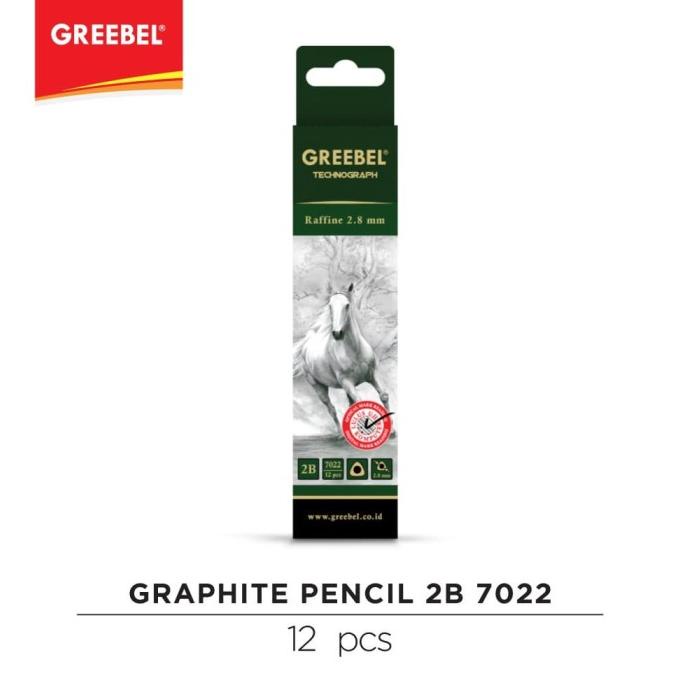 

GREEBEL 7022 TECHNOGRAPH RAFFINE 2.8 TRIANGULAR GRAPHITE PENCIL 2B (12