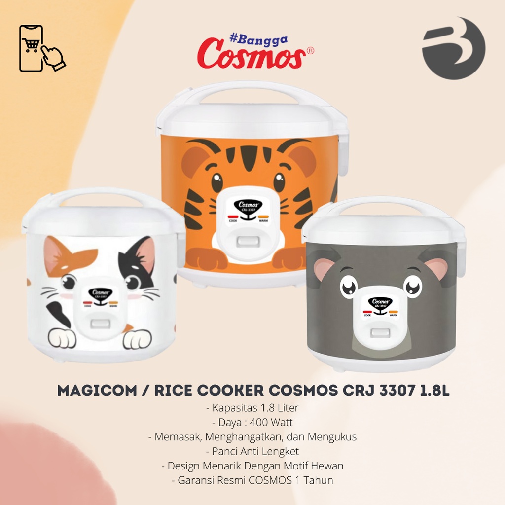 MAGICOM / RICE COOKER COSMOS CRJ 3307 1.8L