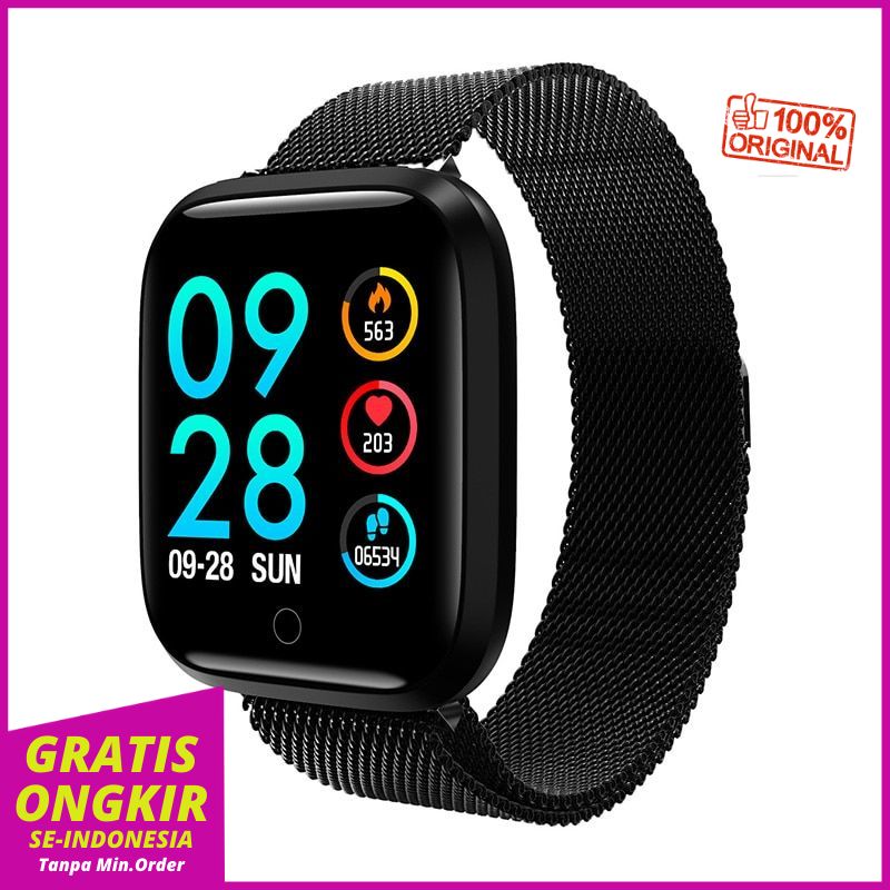 Smartwatch T80  heart rate untuk iphone Android Sport Health watch