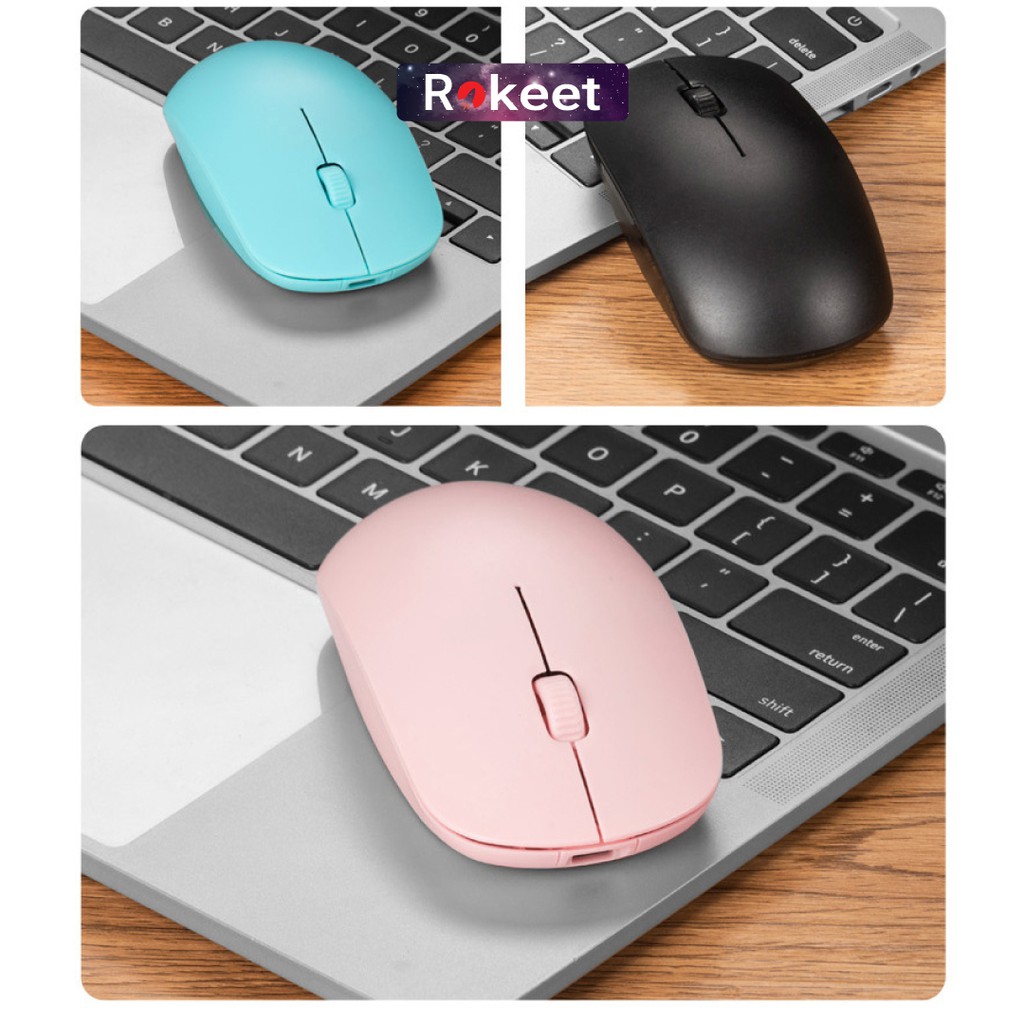 Rokeet Mouse Wireless Silent Click Rechargeable Optical Mouse Gaming 2.4Ghz-7