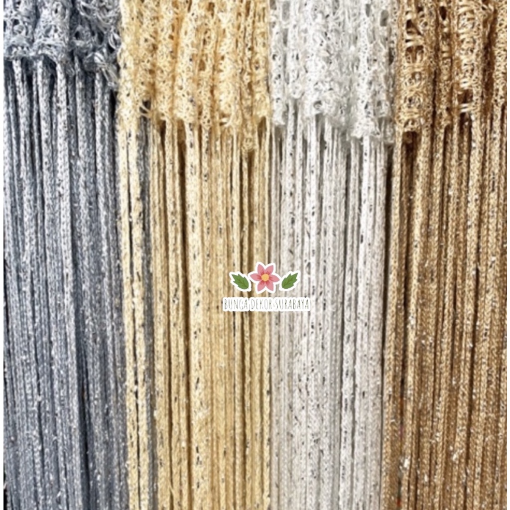 Tirai Gliter Dekorasi 1 m x 2 m (Dekorasi, BackDrop,Hiasan) Dekorasi Pernikahan / Pernikahan