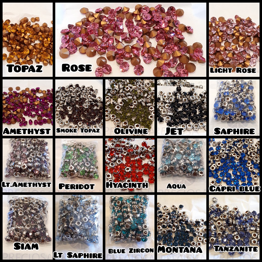 Kristal Cangkang Preciosa 1 Lusin SS38