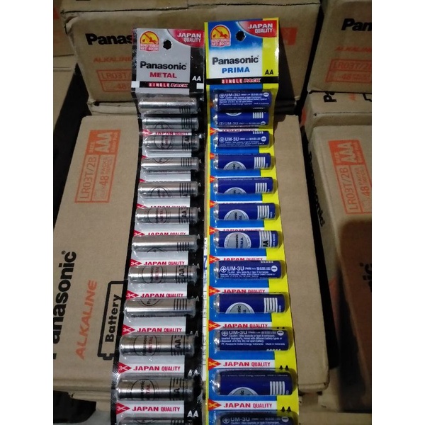 Jual Baterai Panasonic Prima And Metal Aa 15v Isi 12 Pcs Shopee