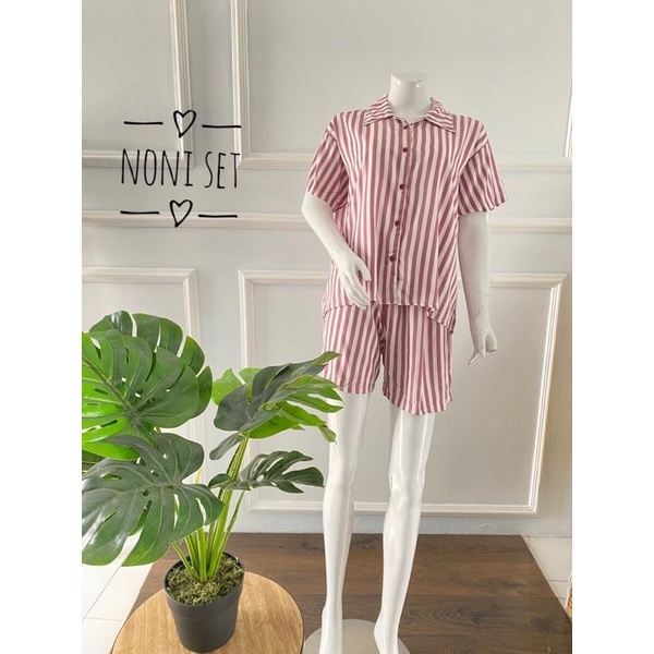 BABY DOLL JUMBO BUSUI FULL KANCING RAYON PREMIUM/BAJU TIDUR/PAJAMAS SET/NONI ONE SET BSA COD