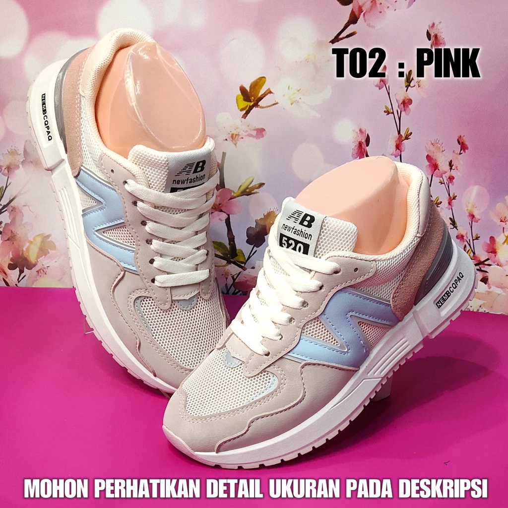 Sepatu Olahraga Perempuan T02 / C81 Sneakers Cewek Korea SPTSW