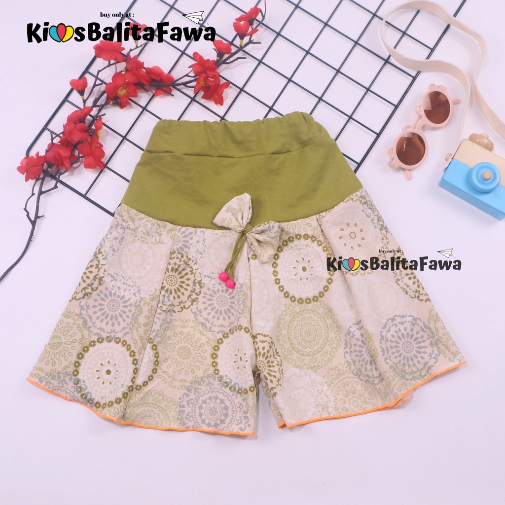 (BATIK) Rok Celana Motif uk 1-10 Tahun / Bawahan Model Rok Celana Anak Perempuan Harian Bahan Adem