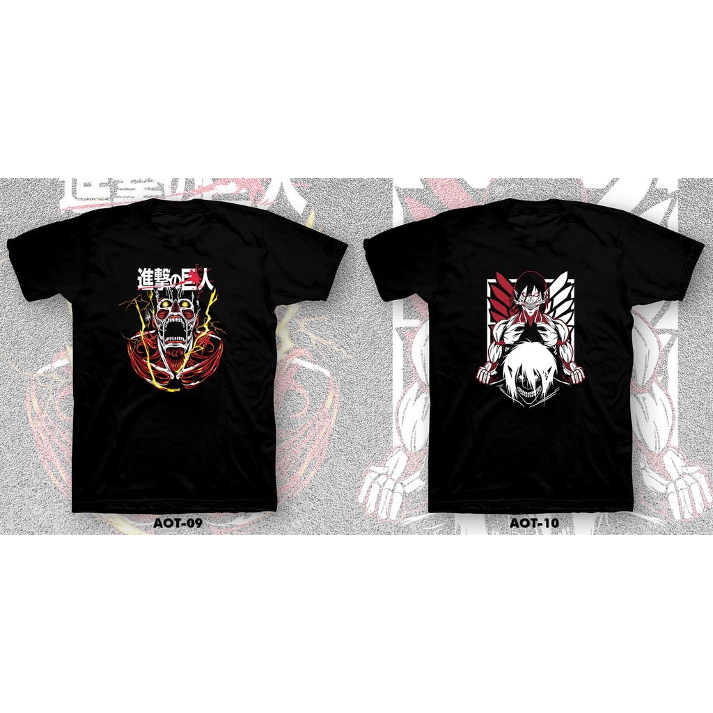 KAOS / TSHIRT 24s - ANIME/MANGA ATTACK ON TITAN .01