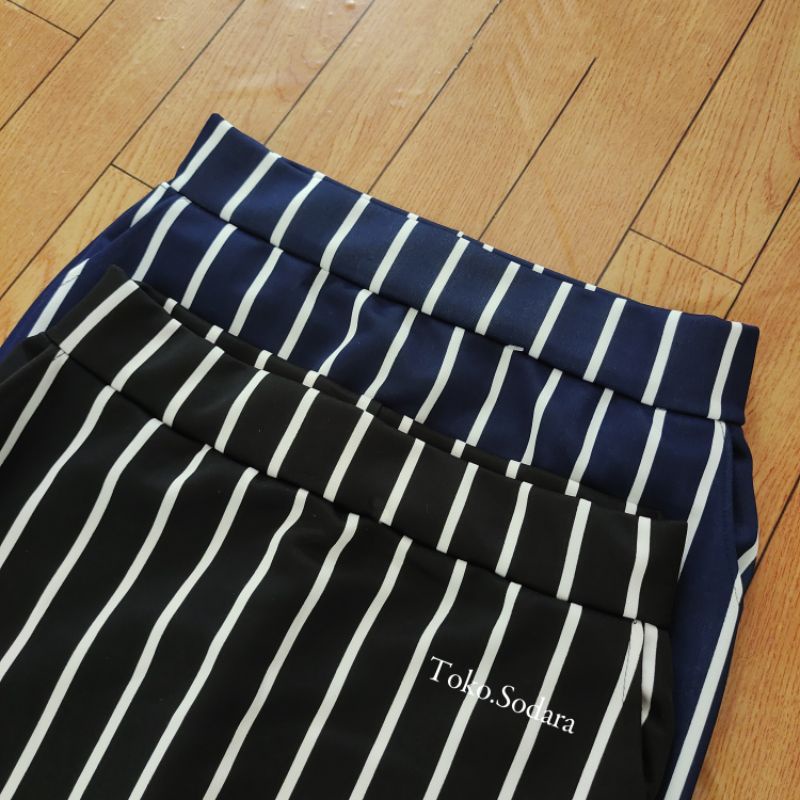 Rok Span Scuba Salur Tebal // Rok Kerja Ada Saku // Rok wanita murah