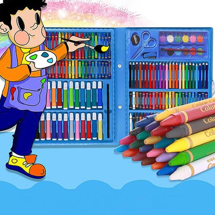 

TRXr8R2d--Smart Oil Pastel Crayon 150 Macam Warna Set Koper 150 in 1 Cocok Untuk - CP4