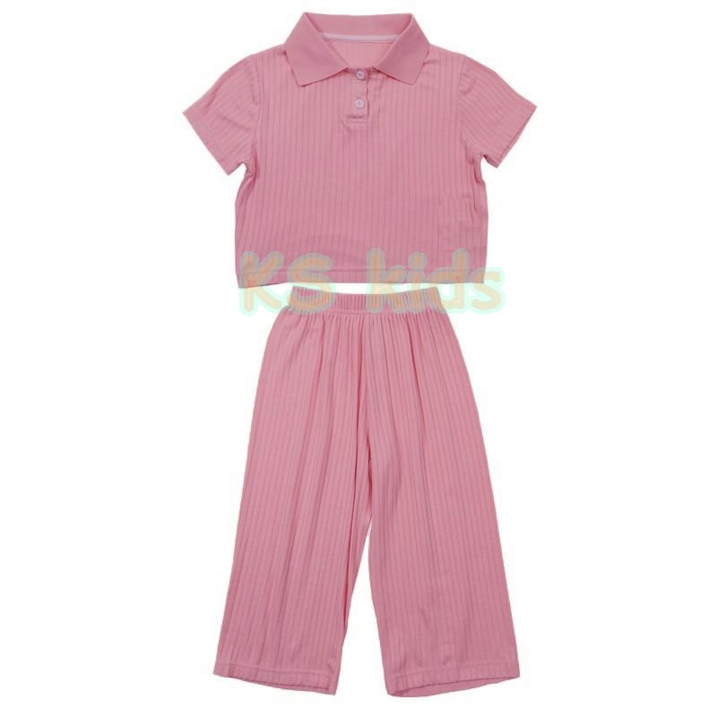 KS Kids - Setelan Anak Perempuan Stelan Anak Cewek Setcel Anak Rajut One Set Knit Anak Korean Style Kekinian Premium Terbaru Usia 3 - 10 Tahun