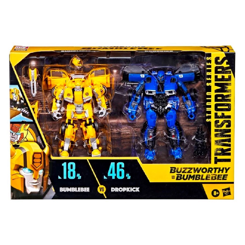 TRANSFORMERS BUZZWORTHY BUMBLEBEE Studio Series VW Bumblebee Vs Dropkick Figure