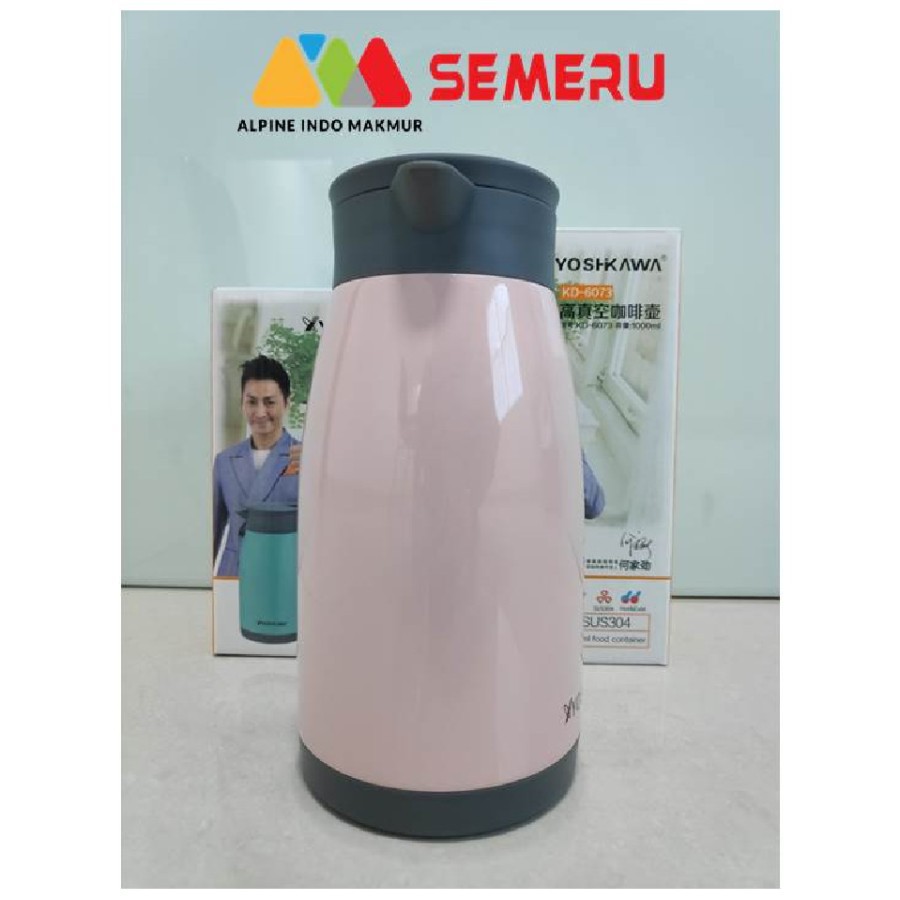 YOSHIKAWA THERMOS TUANG AST WARNA 1000 ML - KD-6073
