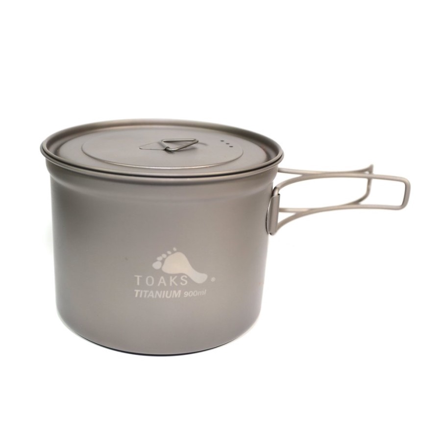 Panci Camping TOAKS Titanium 900ml D115mm Pot - Alat Masak Camping TOAKS Titanium 900 ml D115mm