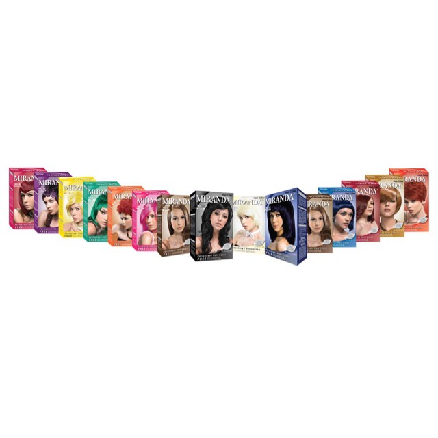 [ORIGINAL BPOM] PREMIUM MIRANDA PERMANENT HAIR COLOR 3D// Cat Rambut Pewarna Rambut Miranda