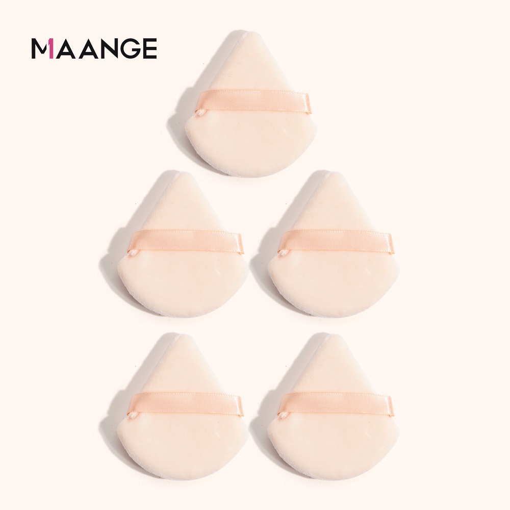 MAANGE 5Pcs Spons Bedak Sponge Puff Segitiga Pizza/Sponge Segitiga Pizza Puff 51177