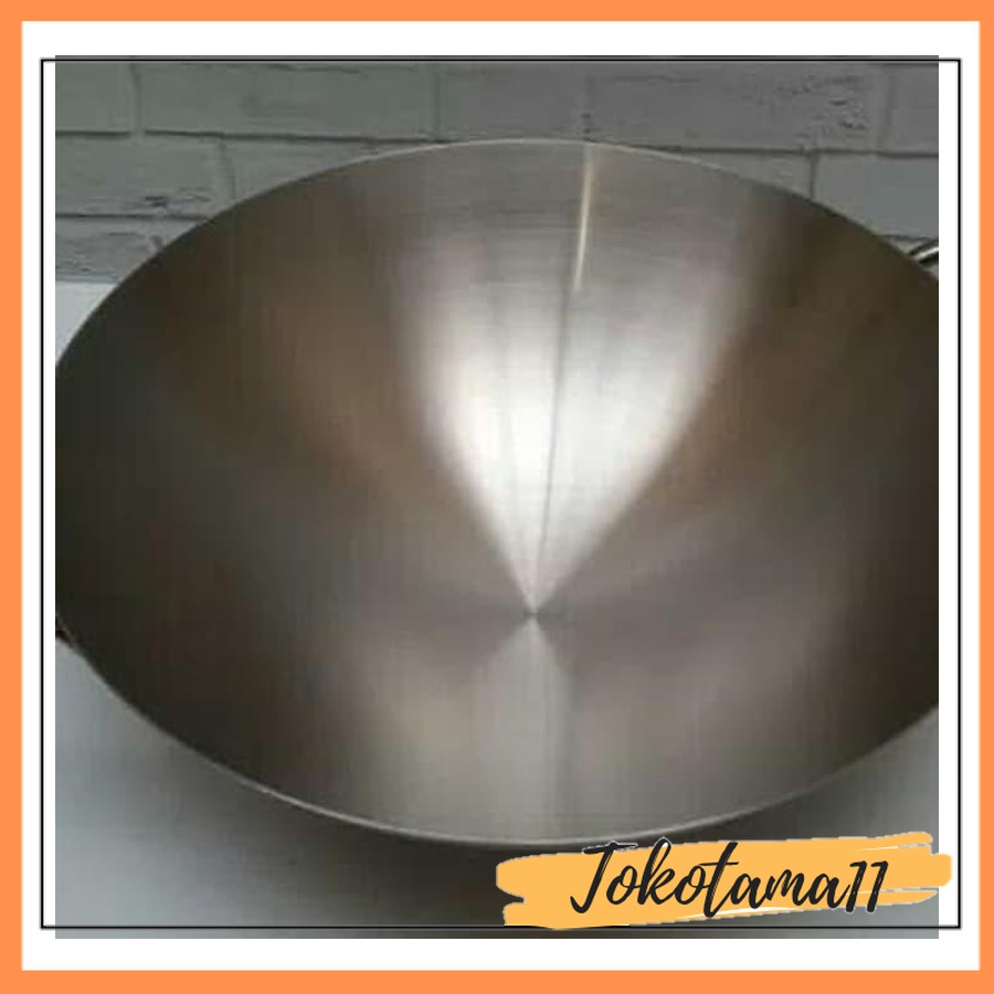 WV. BIMA WAJAN KUALI STAINLESS 36CM - BIMA ASIAN HONGKONG WOK B0101336