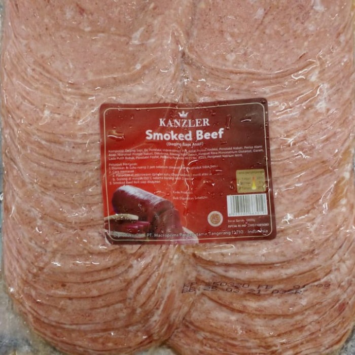 

Daging Asap - Kanzler Smoked Beef 1Kg Daging Sapi Asap Frozen Bandung