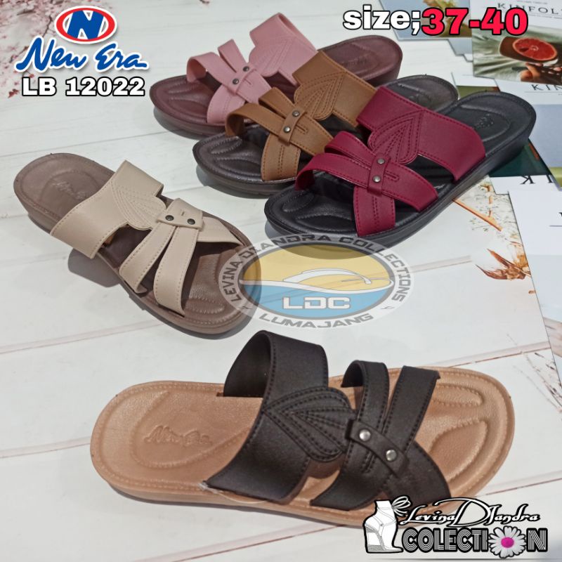 SANDAL SELOP KARET NEW ERA LB 12022 HELLS 3CM (37-40)