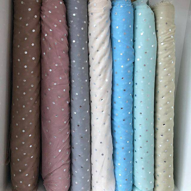 Silky Chiffon Small Dot