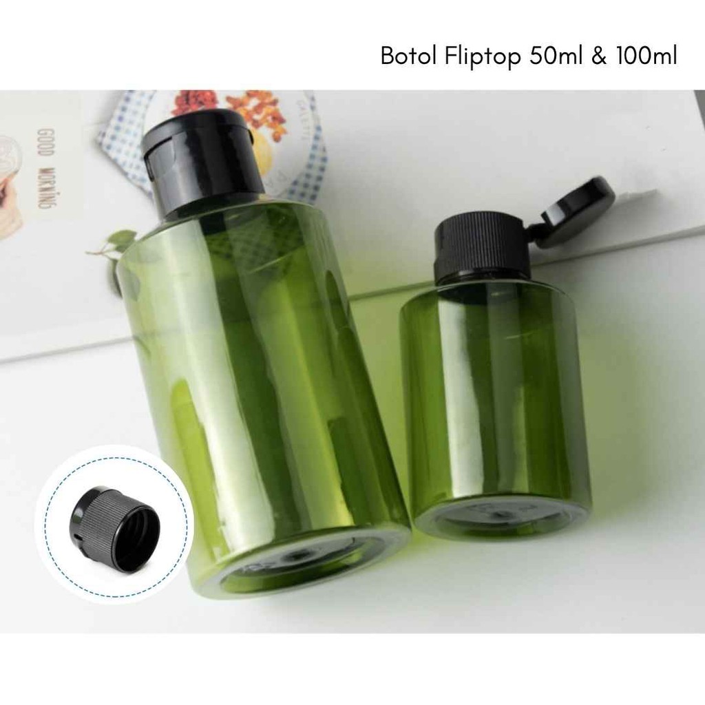 Botol FLIPTOP 100ml Botol Serbaguna Wadah Lotion Hand Body Body Cream Hand Soap Body Soap Shampoo Bo