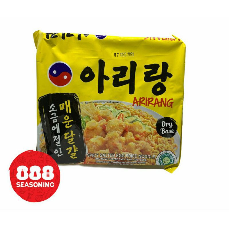 

MIE KOREA ARIRANG YELLOW HALAL (Spicy Salted Egg Fried Noodle) 125g