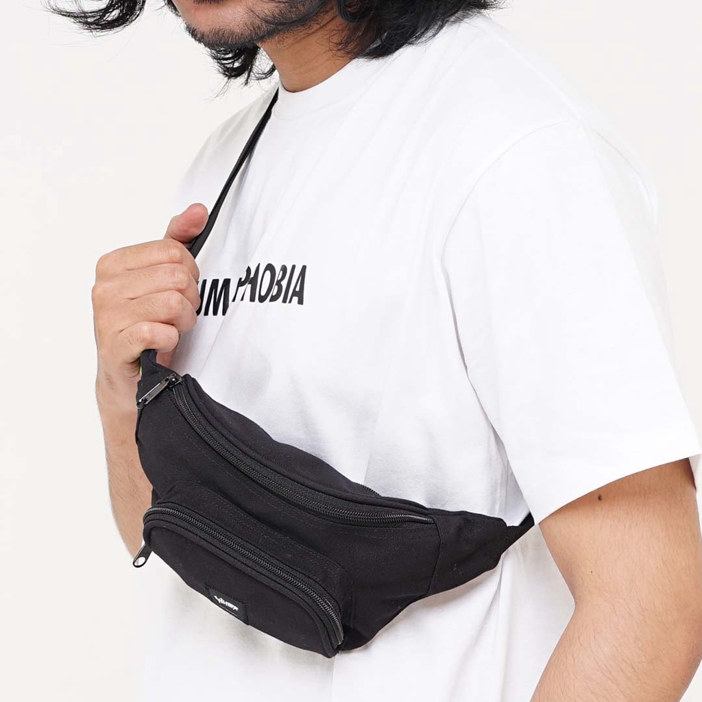 Whoopculture &quot;Ringkless&quot; Black Canvas Waistbag