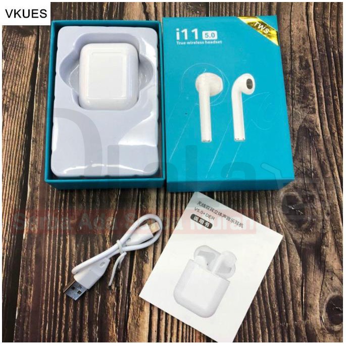 HEADSET BLUETOOTH 5.0 TWS i11 EARPODS WIRELESS EARPHONE OLL-i11