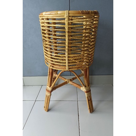 standing pot kaki planter rotan diameter 30cm termurah