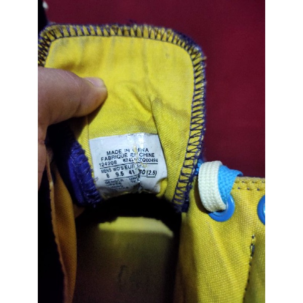 Sepatu converse weapon poorman x lakers