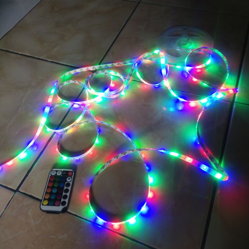 led strip rgb komplit dengan remote