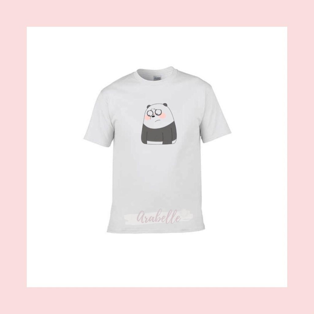 BAJU KAOS WE BARE BEARS SAD PANDA