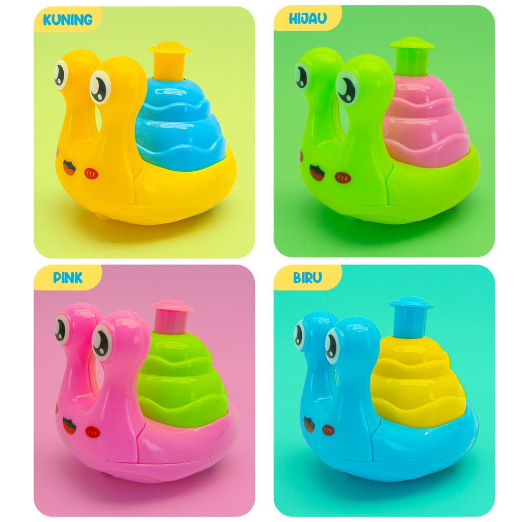 Mainan mobil Anak Kecil Burung / Siput Jalan / Mainan Bayi Happy Owl / Mainan Snail Press Pull