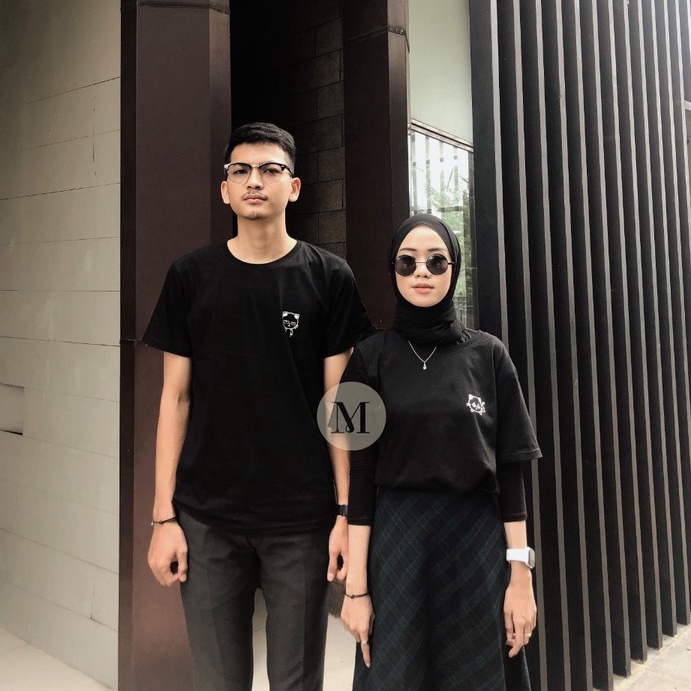 Kaos Couple / Pasangan Kucing Mao Lucu Serasi Korean