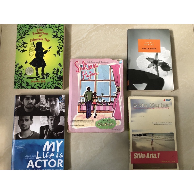 

Buku Preloved—The Evolution of Calpurnia Tate —My Life as an Actor —Dunia Mara —Stila-Aria.1 Sahabat Laut— Lukisan Hujan