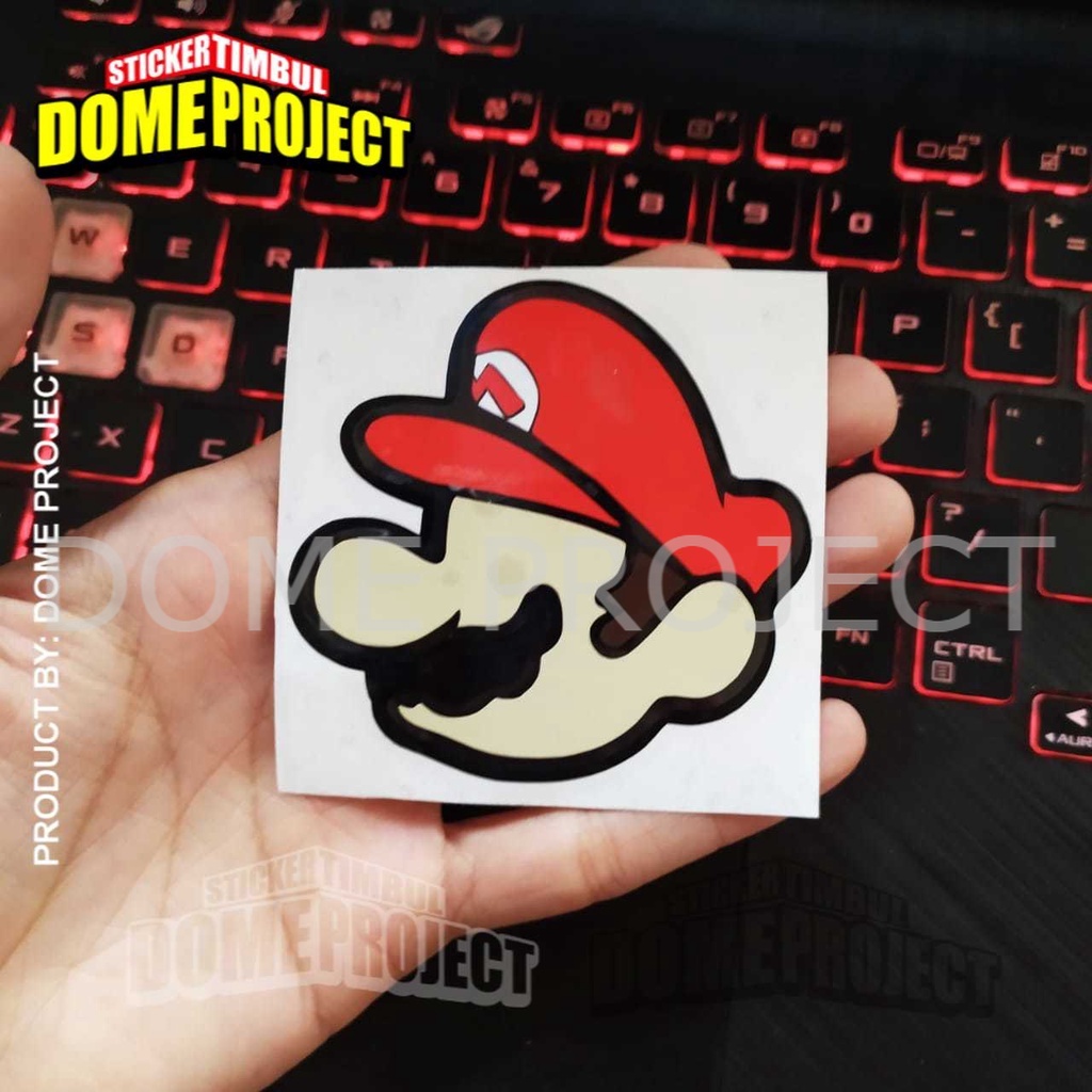 MARIO HEAD STIKER CUTTING STIKER SATUAN STIKER MOBIL IMPORT