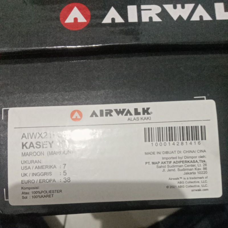 Sepatu Airwalk KASEY (F) (eks display)