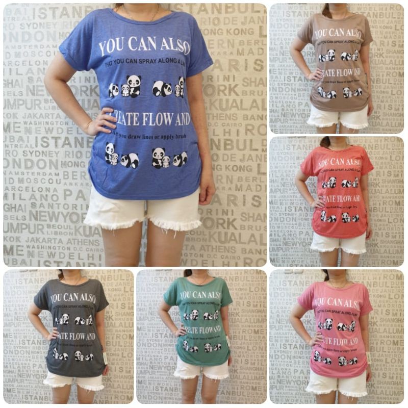 baju Tuton katun panda XL dewasa bahan karet